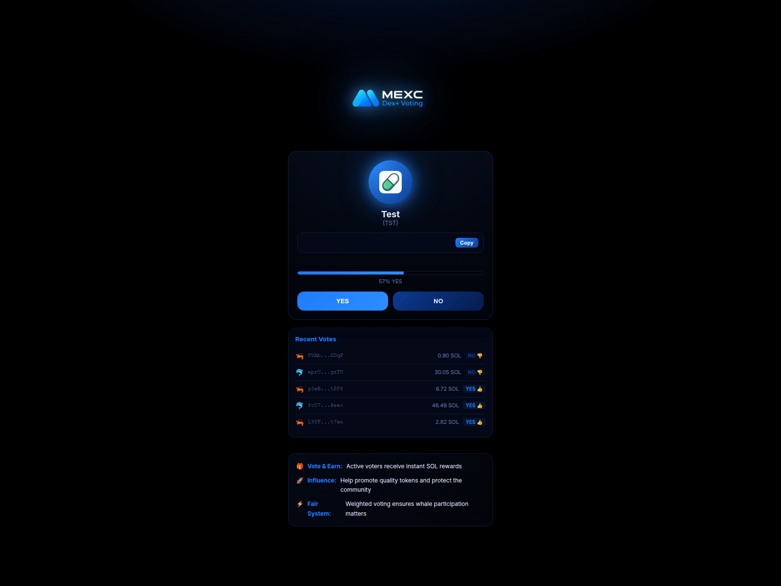 Screenshot of vote-mexc.fun