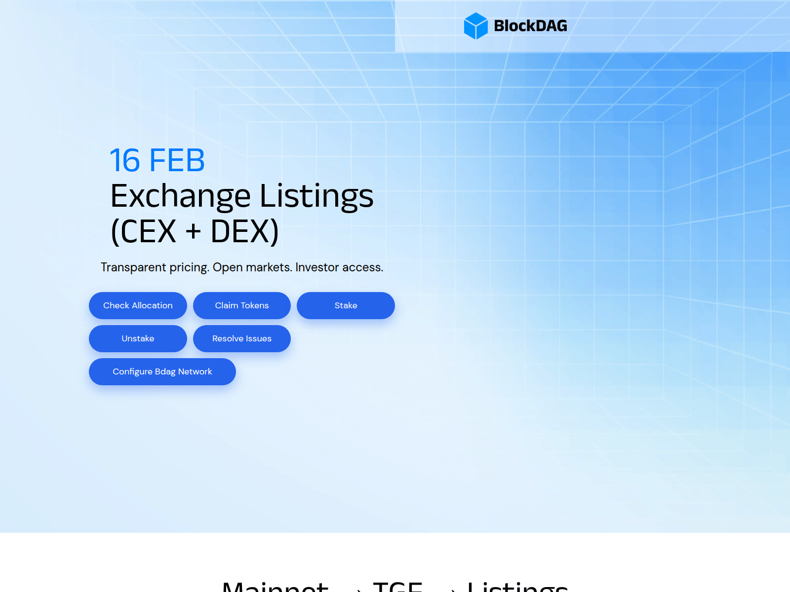 Screenshot of bdagupdates.com