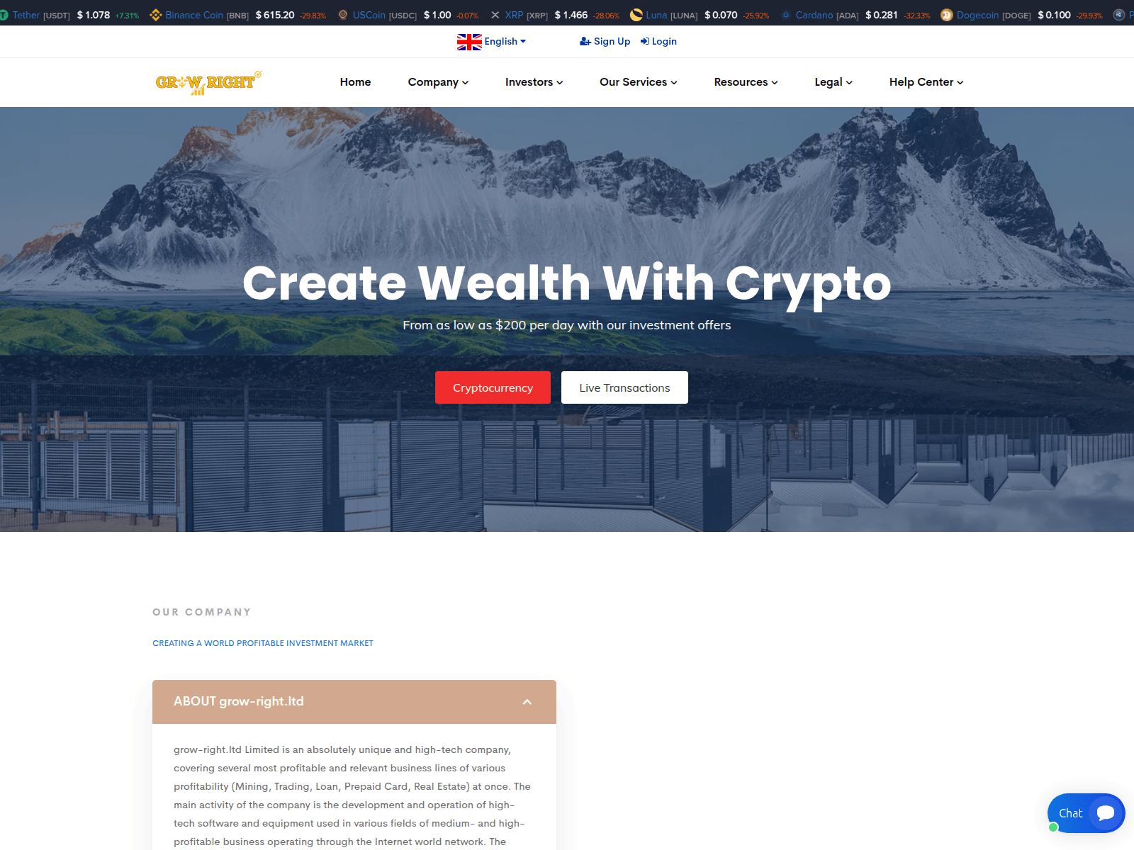 Screenshot of grow-right.ltd