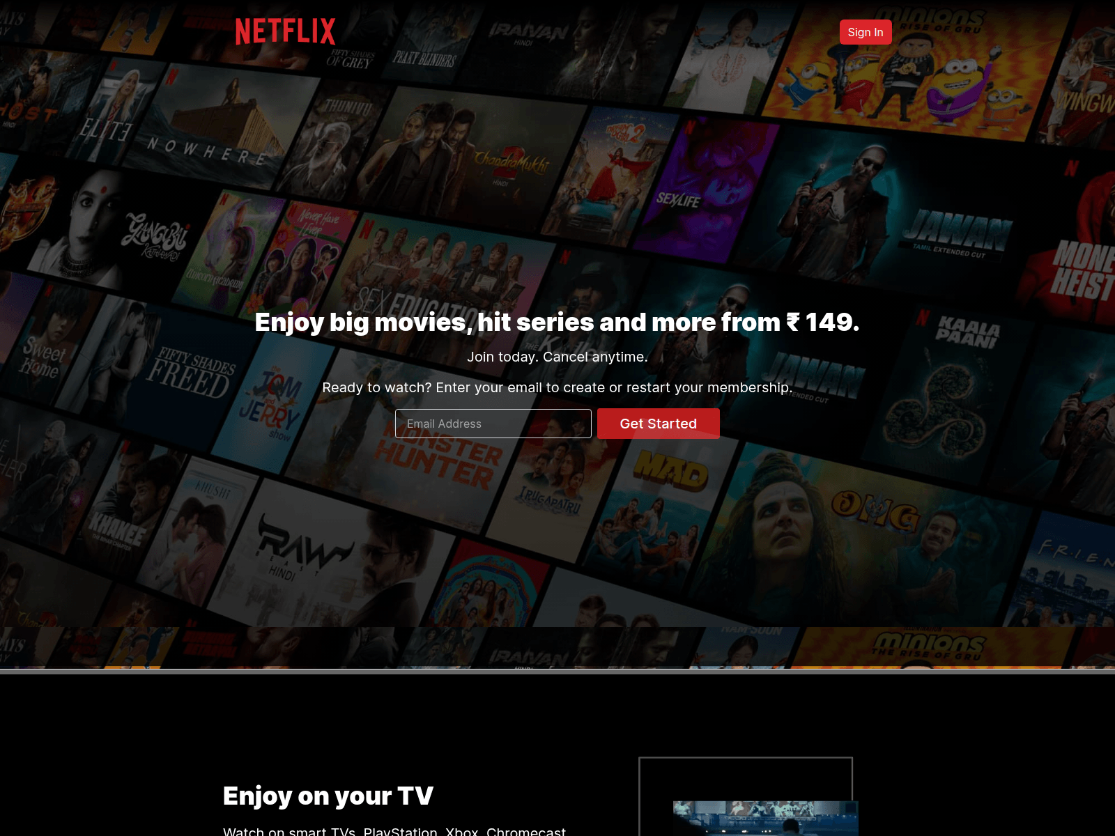 Screenshot of netflix-gamma-orpin.vercel.app