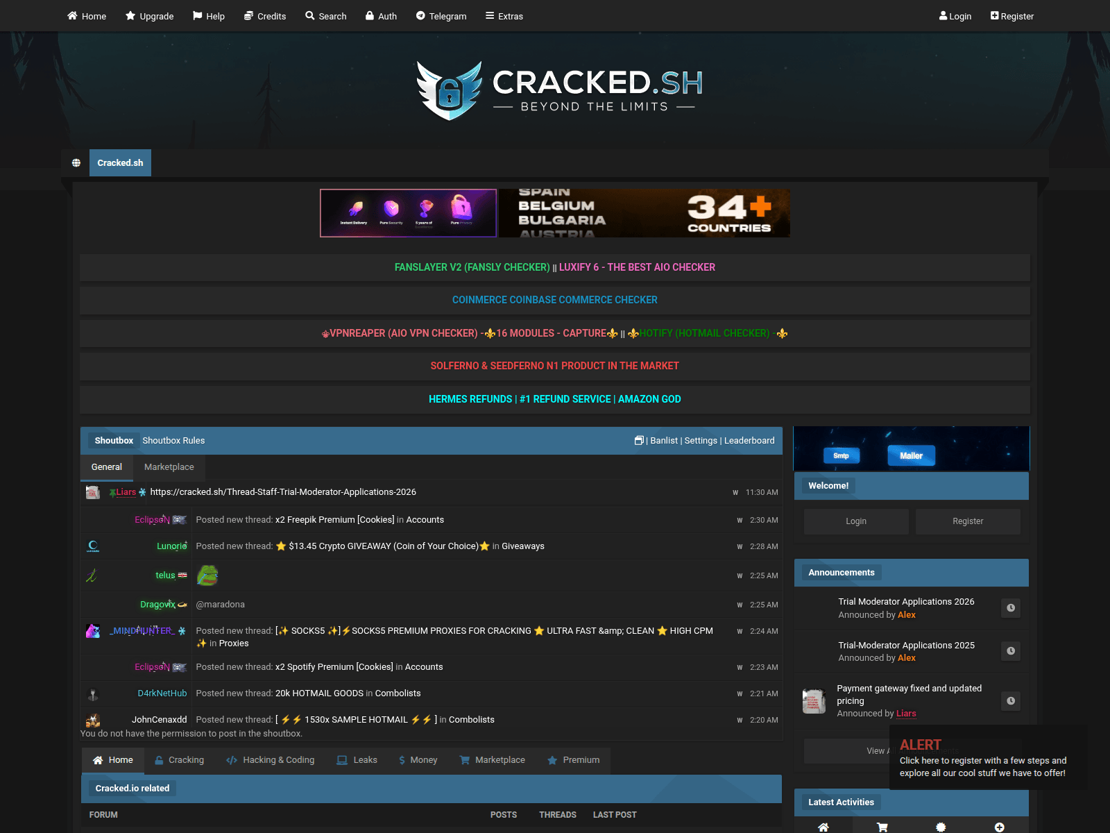 Screenshot of exuberant.cracked.sh