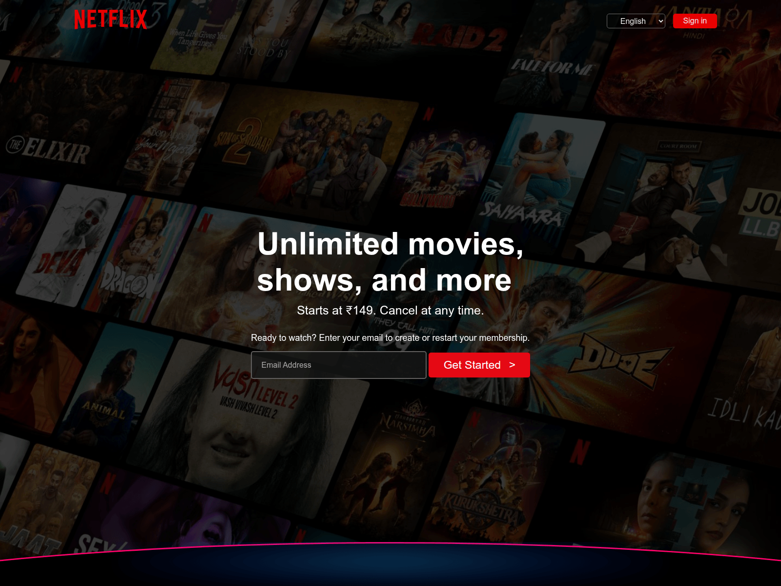 Screenshot of netlfliix.netlify.app