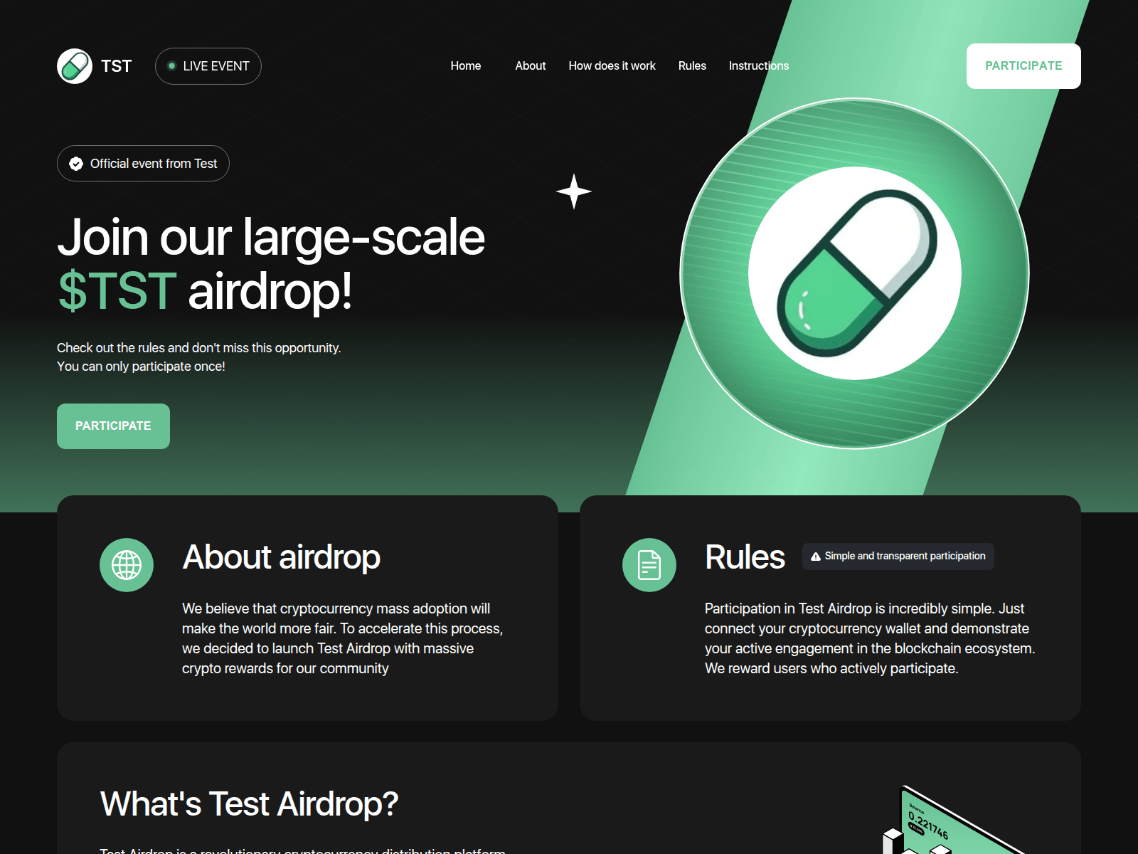 Screenshot of claim-tst.pages.dev