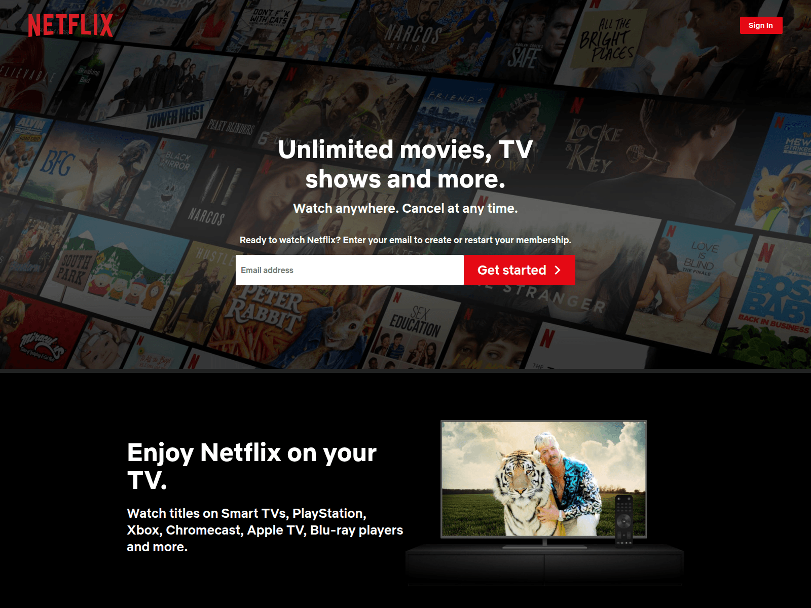 Screenshot of notreallynetflix.vercel.app