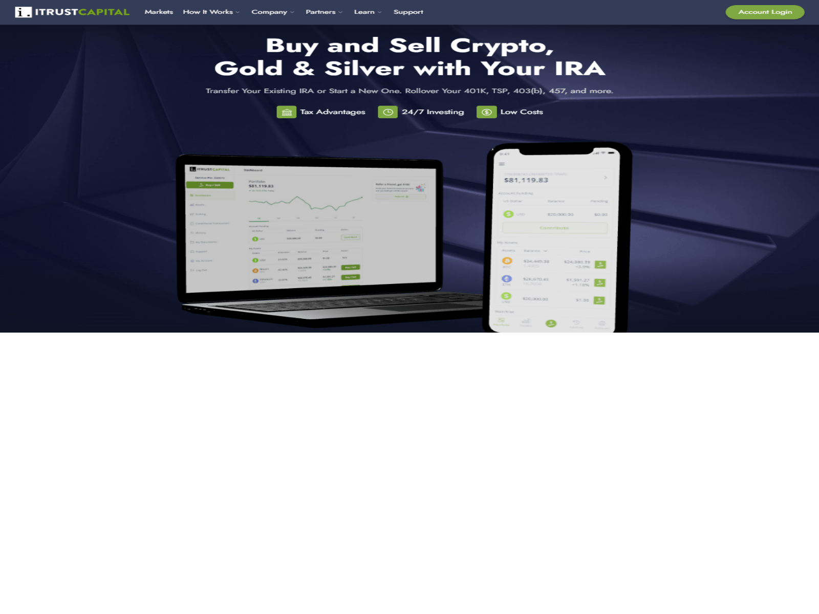 Screenshot of itrustcapitalloginsu.webflow.io