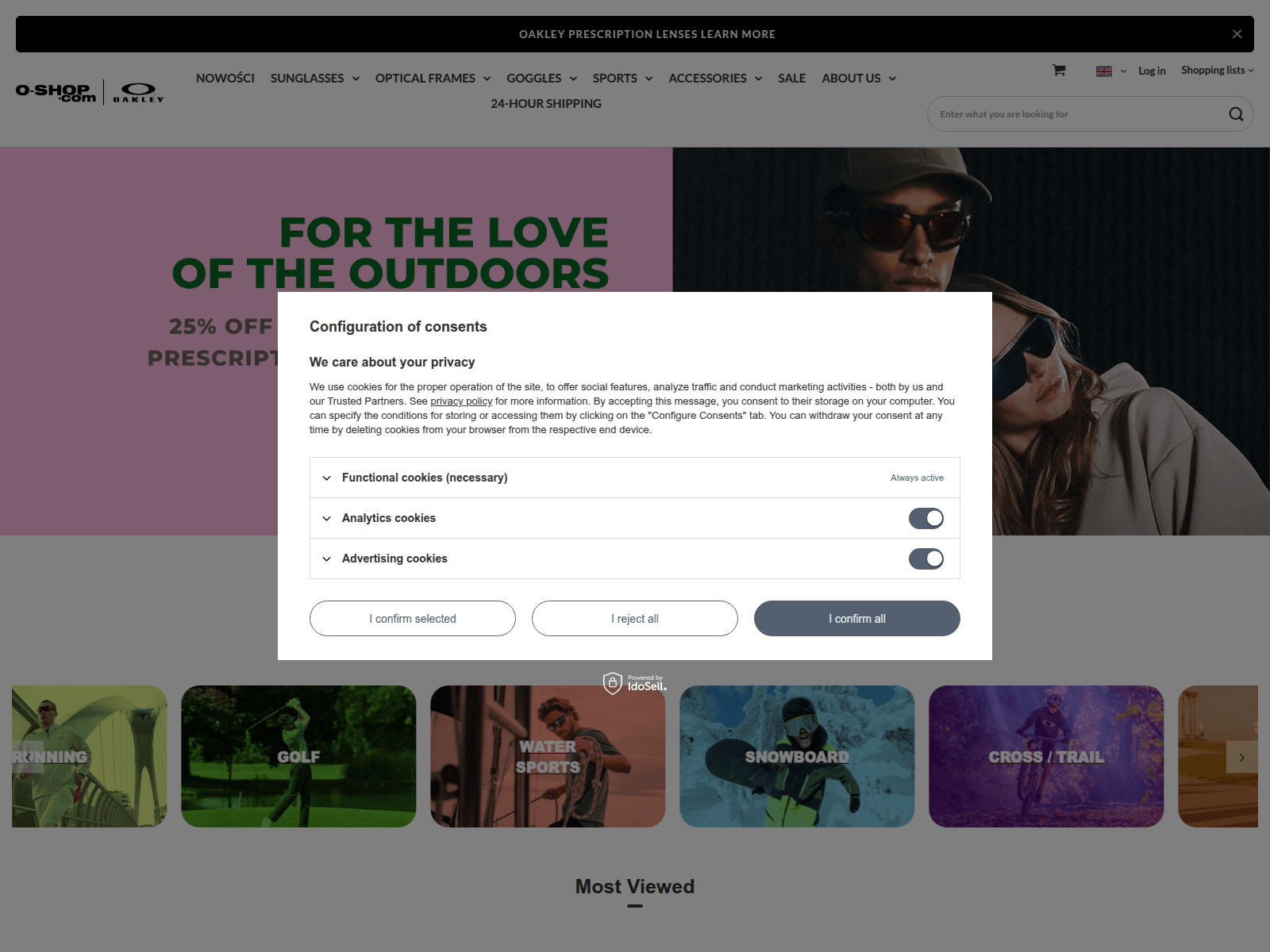 Screenshot of o-shop.com