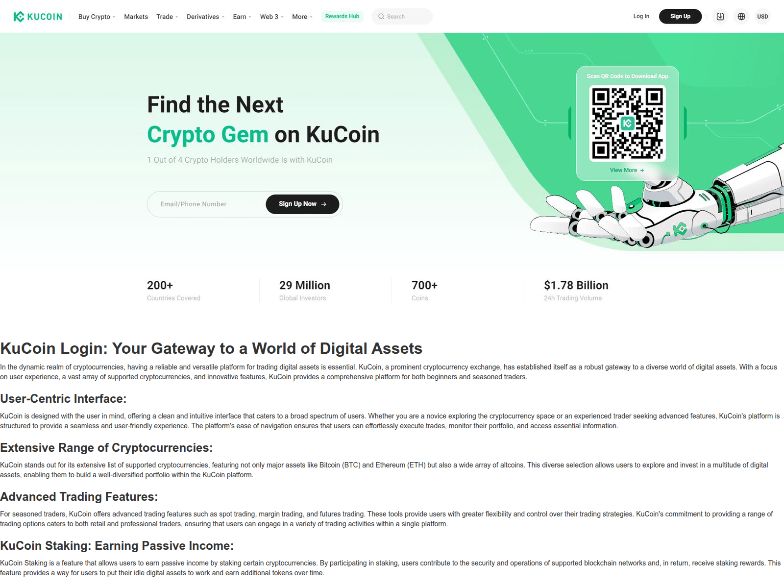 Screenshot of kuucoinaloginw.webflow.io