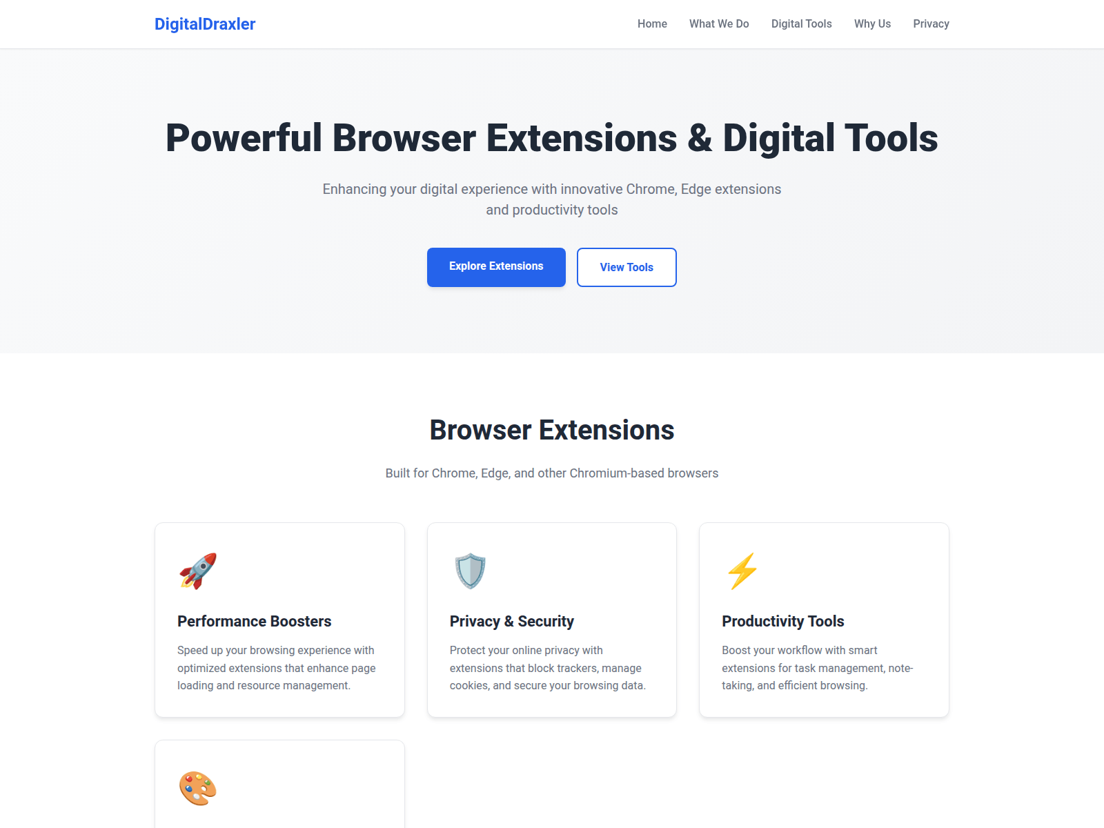 Screenshot of digitaldraxler.com