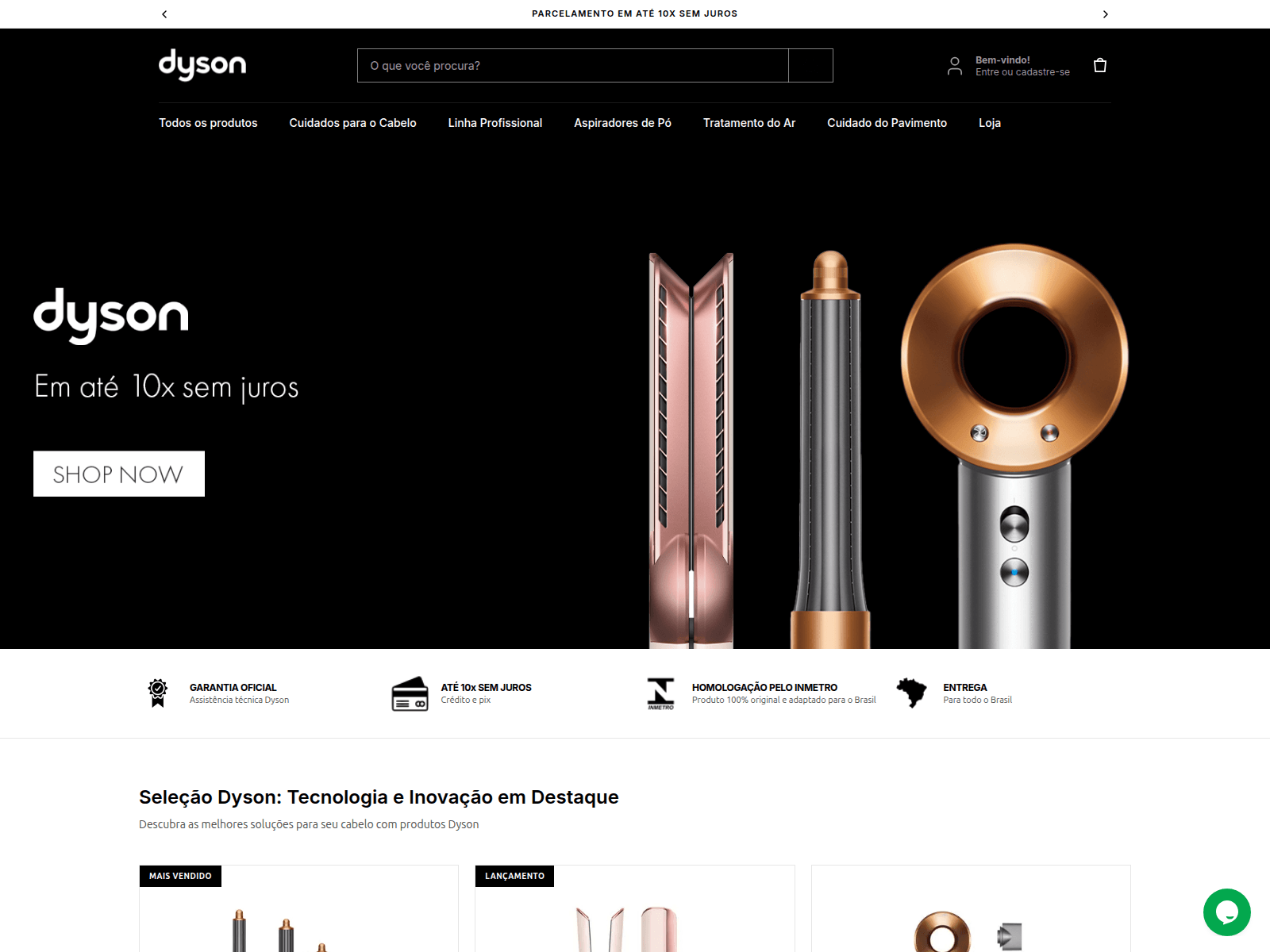 Screenshot of dyson-oficial.com