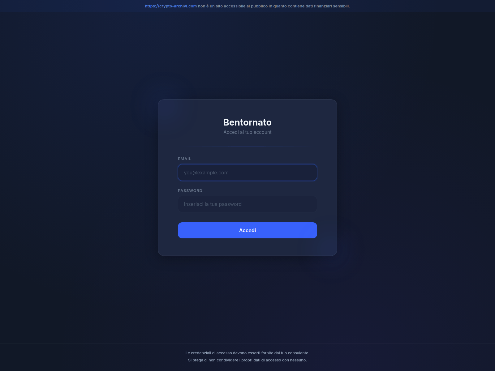 Screenshot of crypto-archivi.com