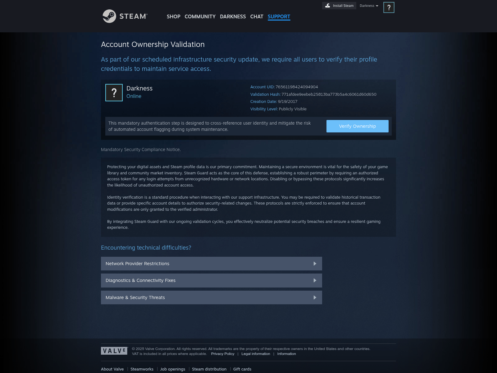 Screenshot of help.ip-identitycheck.com