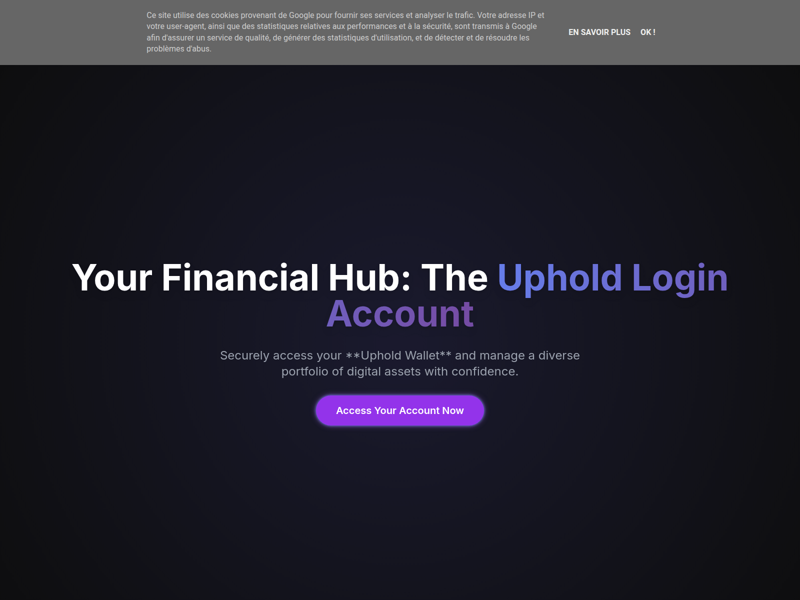 Screenshot of uphold-logn-account.blogspot.com.ng
