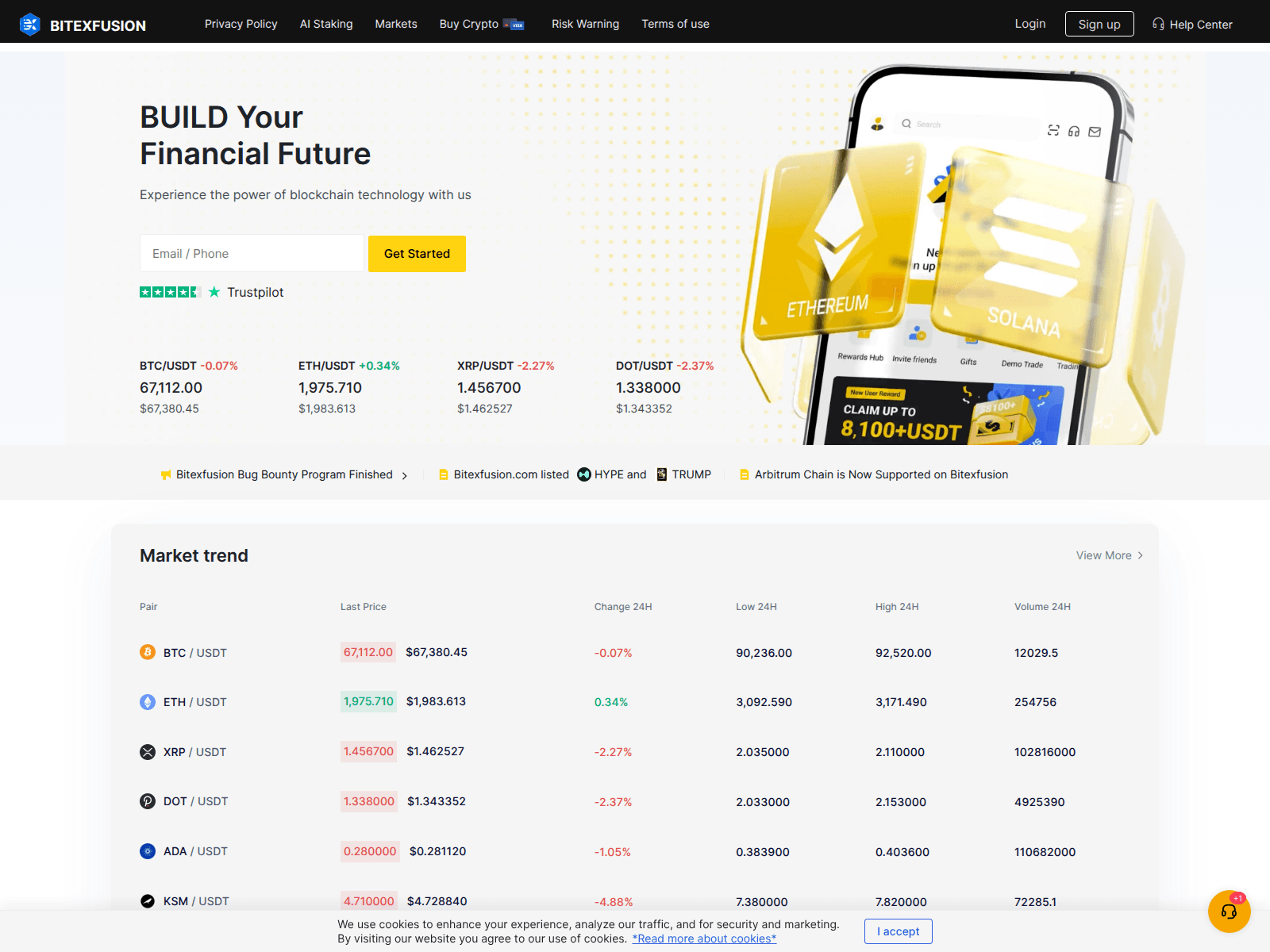 Screenshot of bitexfusion.com