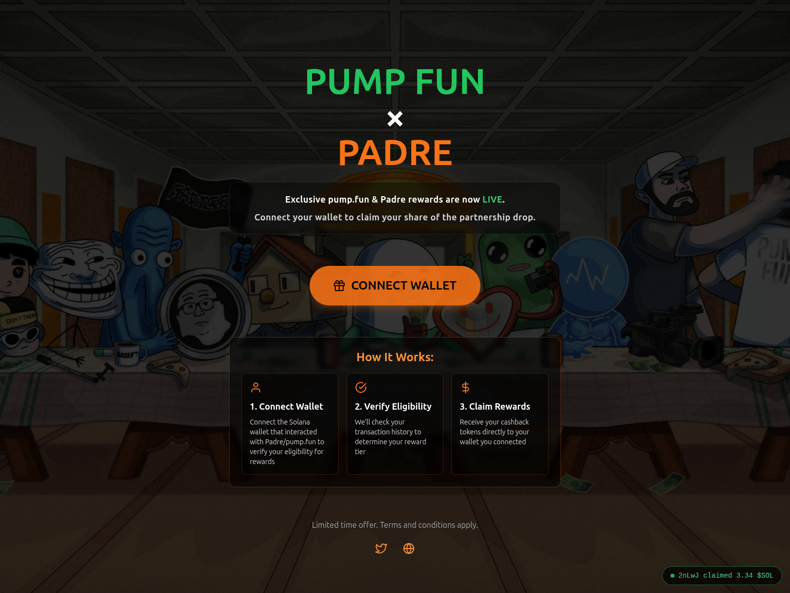 Screenshot of cashbackpadre.app