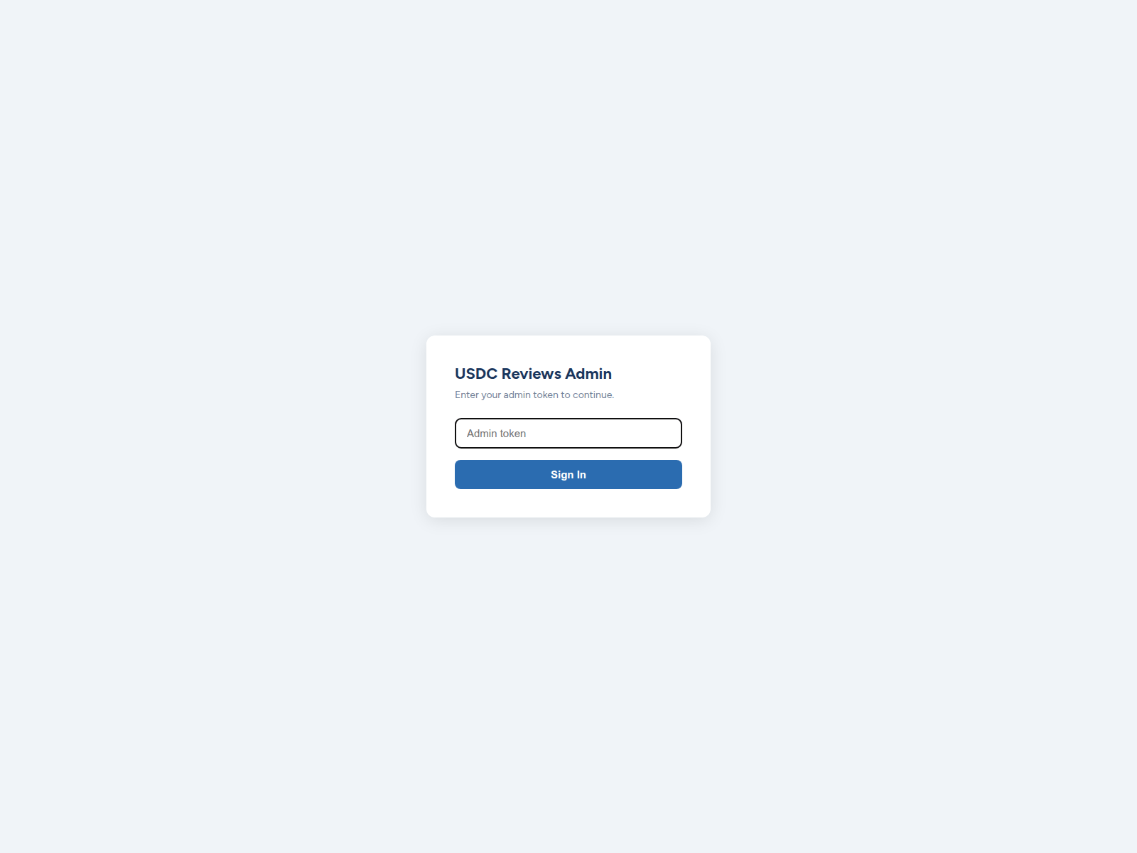 Screenshot of usdc-admin.pages.dev