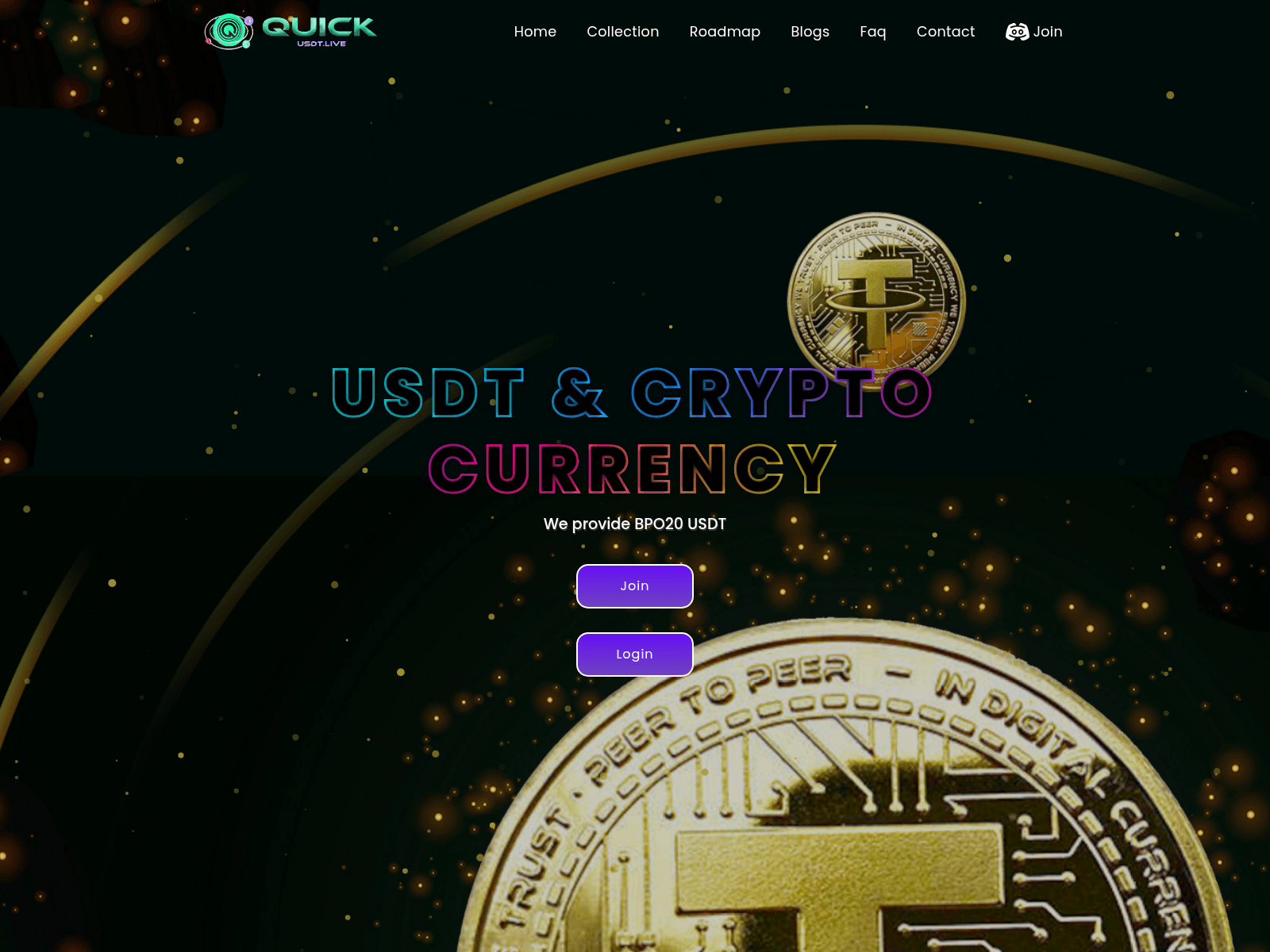 Screenshot of quickusdt.live