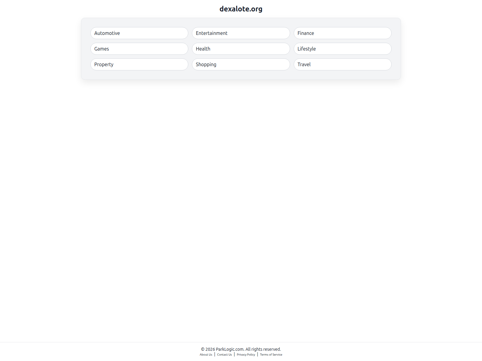 Screenshot of dexalote.org