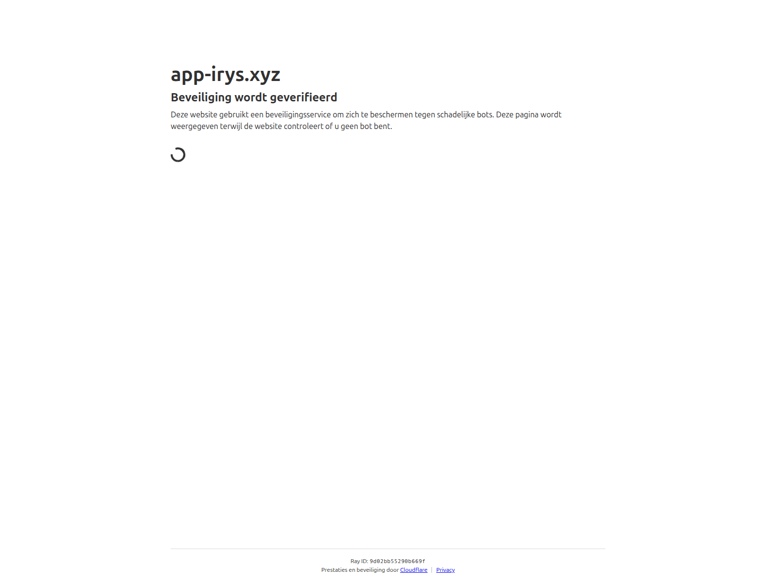 Screenshot of app-irys.xyz