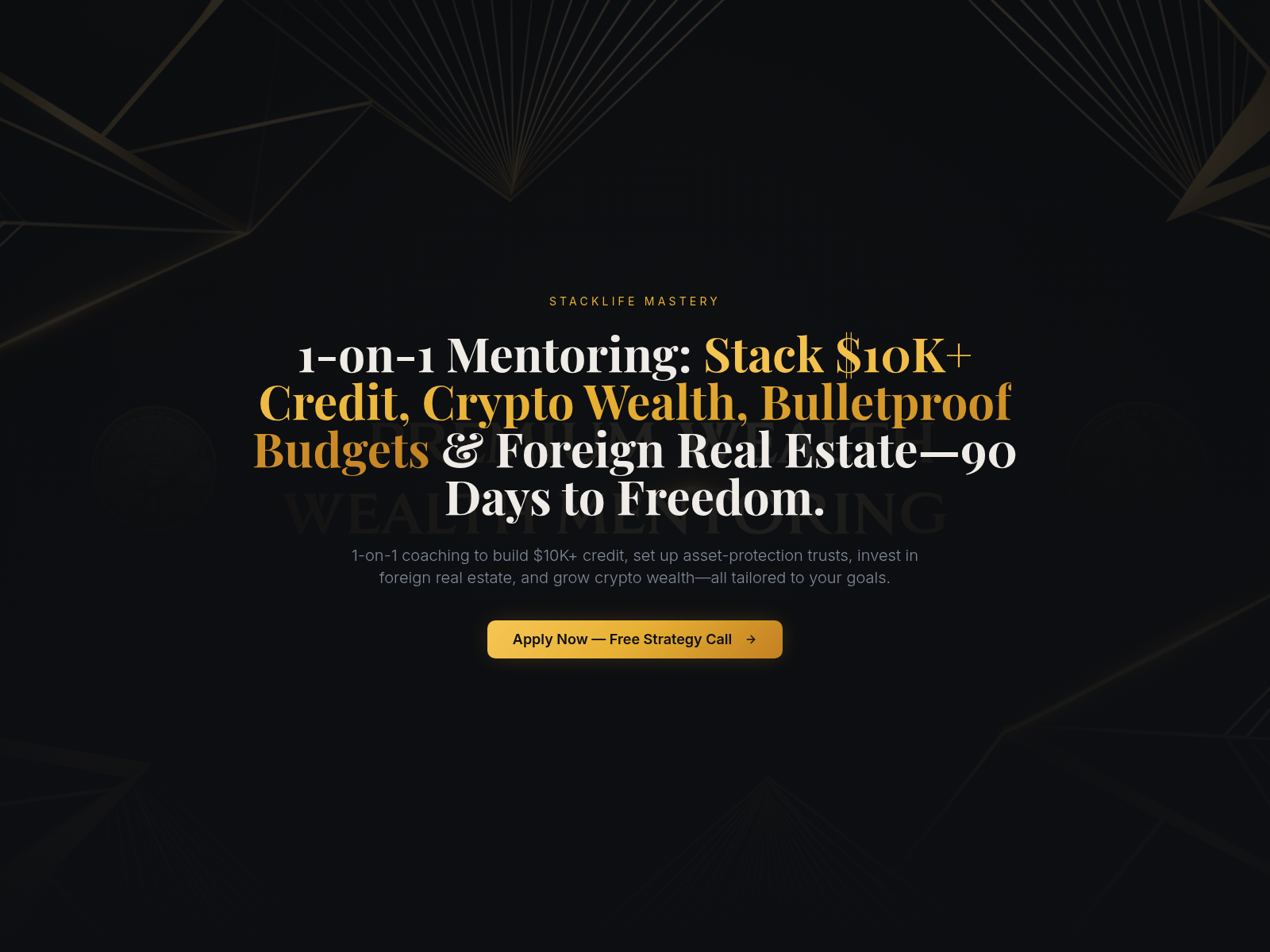 Screenshot of bitcoinforallages.org