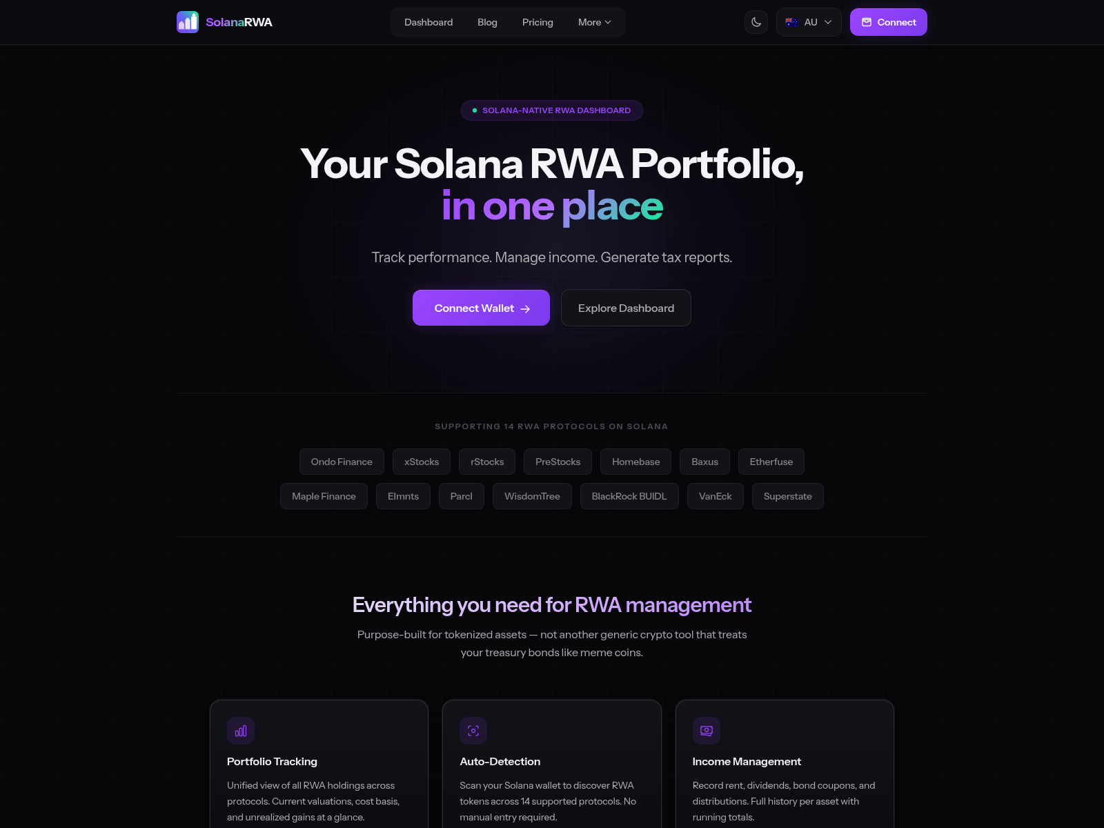 Screenshot of solanarwa.tax