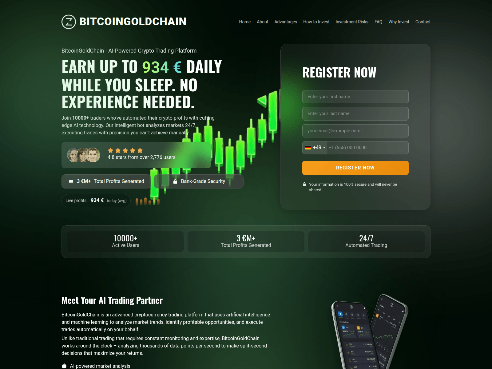 Screenshot of bitcoingoldchain-official.com