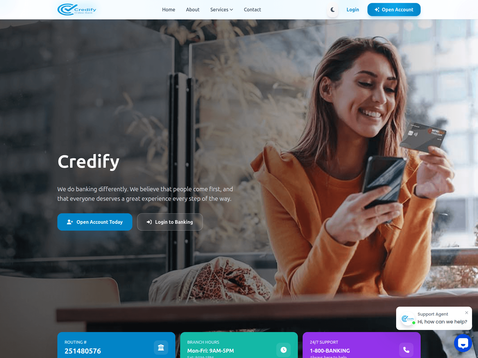 Screenshot of credifyonlinebnk.com