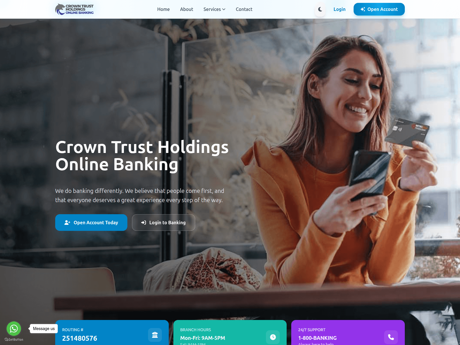 Screenshot of crowntrustholdings.com