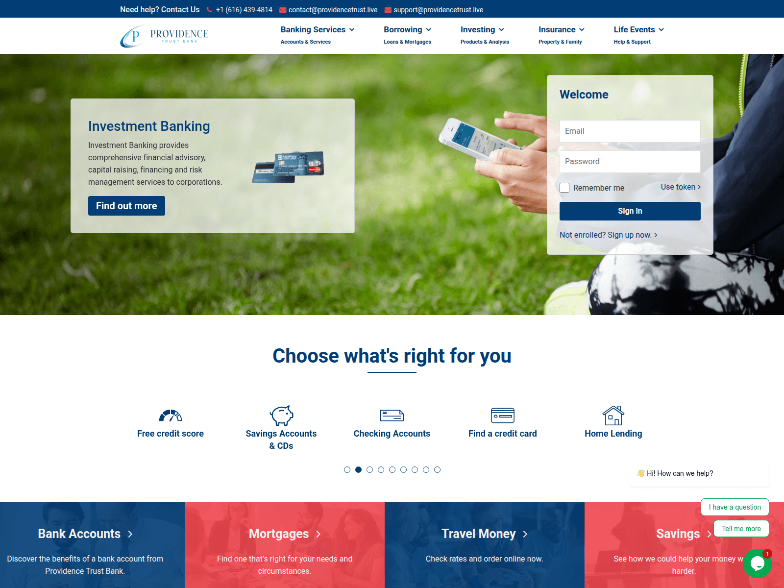 Screenshot of providencetrust.live