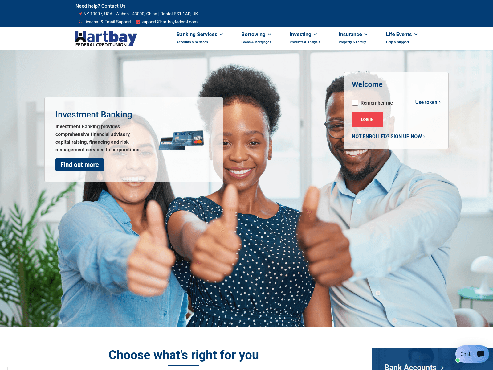 Screenshot of hartbayfederal.com