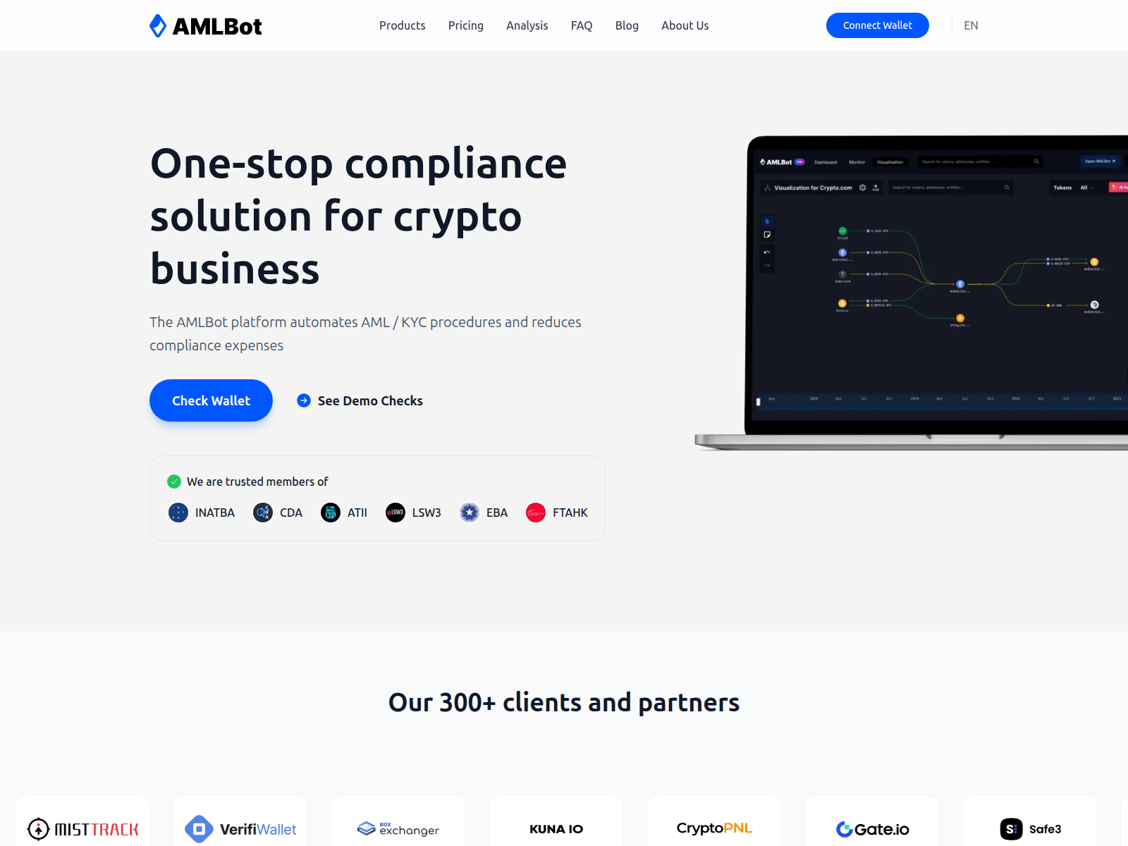 Screenshot of web3-amlbot.com