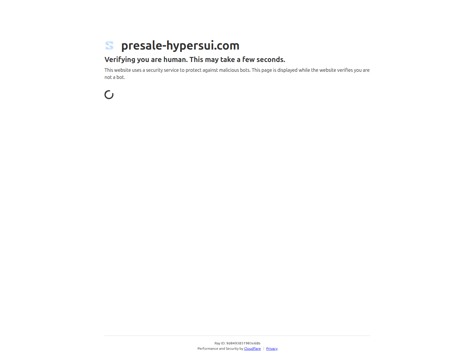 Screenshot of presale-hypersui.com