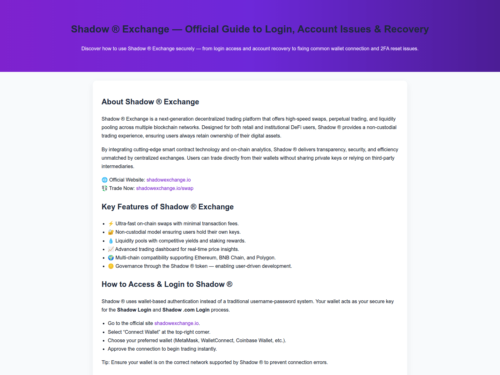 Screenshot of secure-shaadow-exchange.pages.dev
