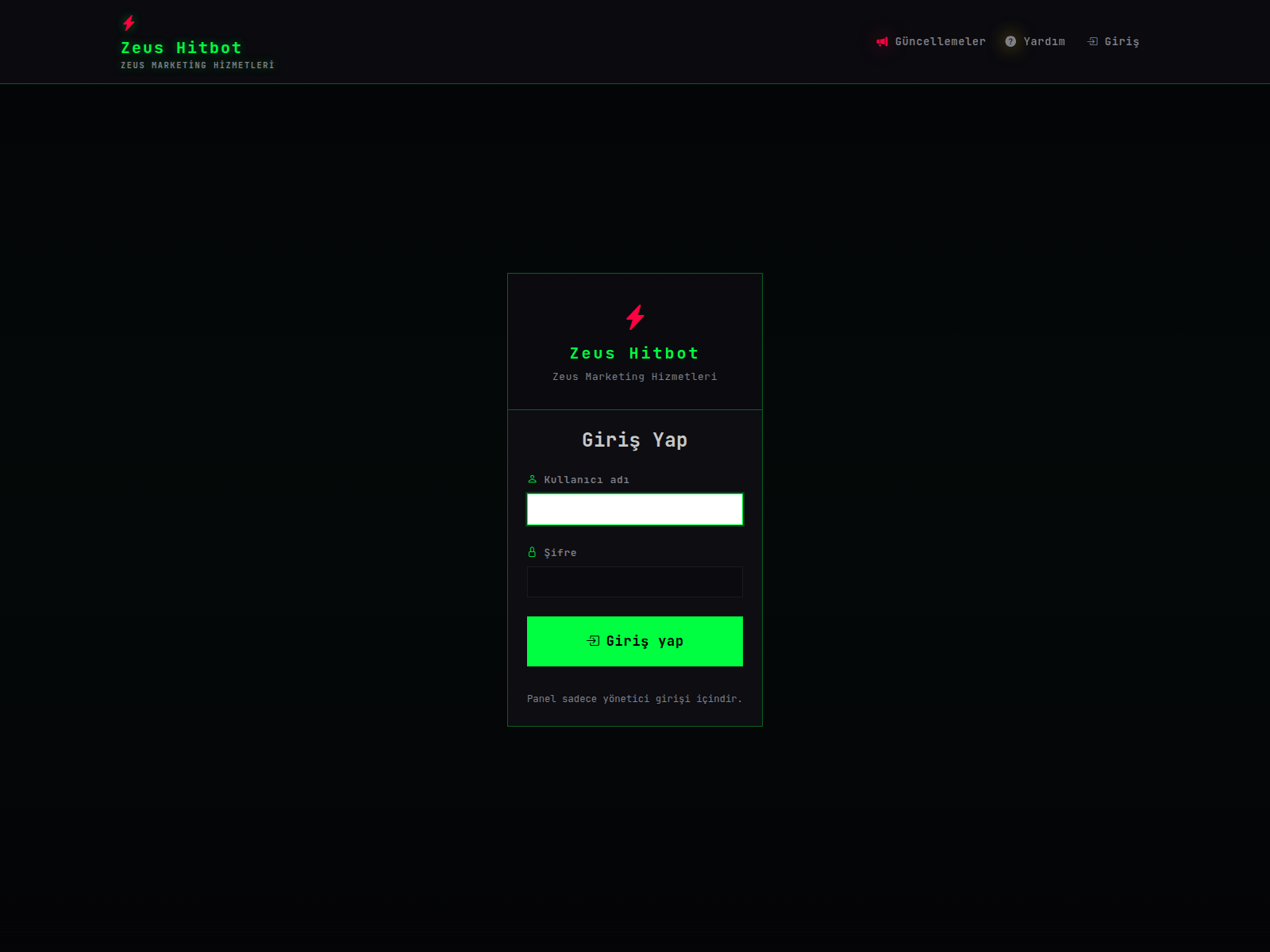 Screenshot of zeushitbot.com