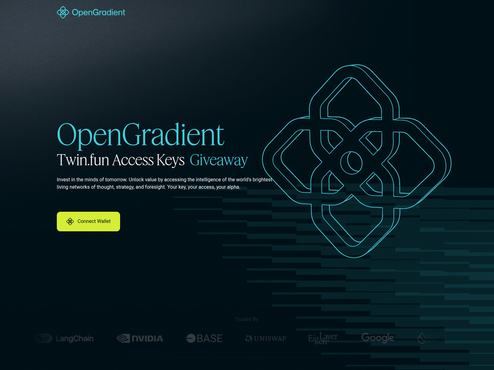 Screenshot of opengradient.info