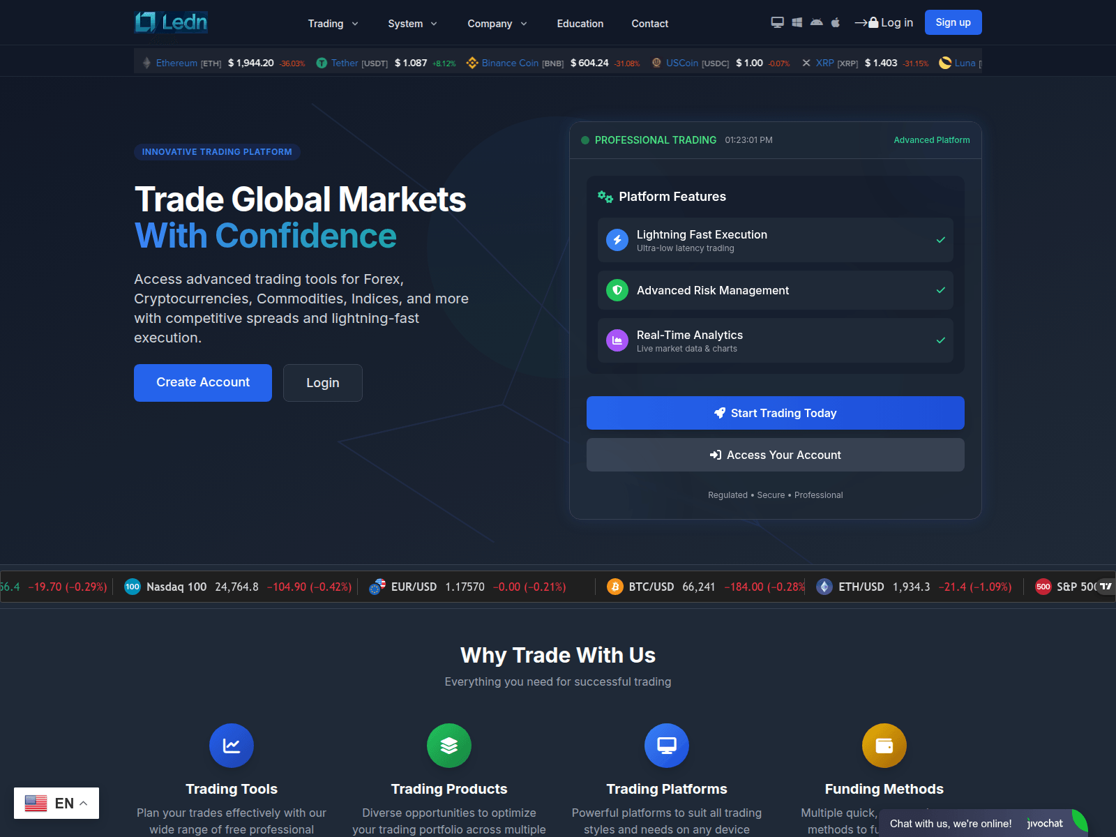 Screenshot of ledncryptocompany.org