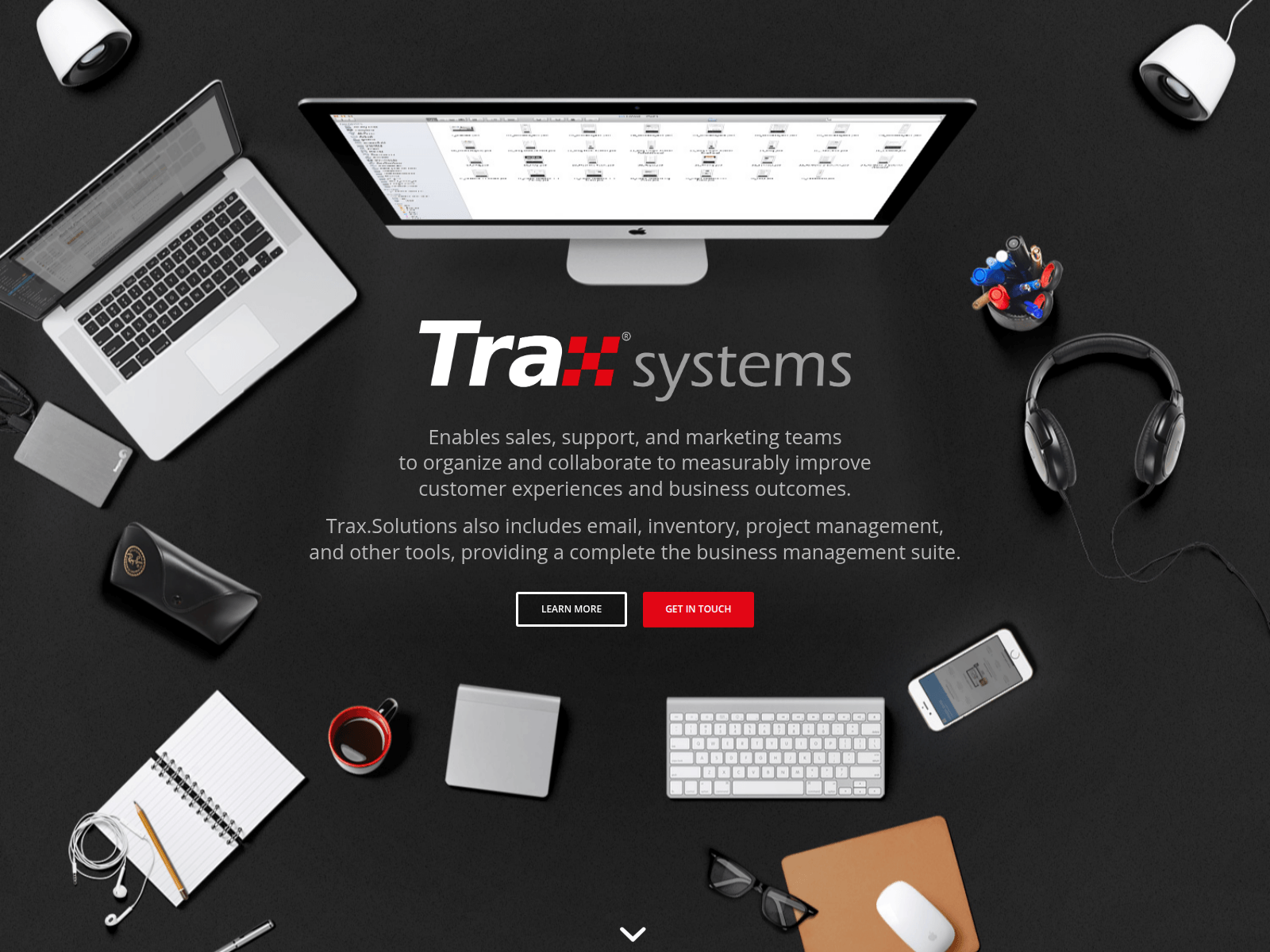 Screenshot of trax-systems.com