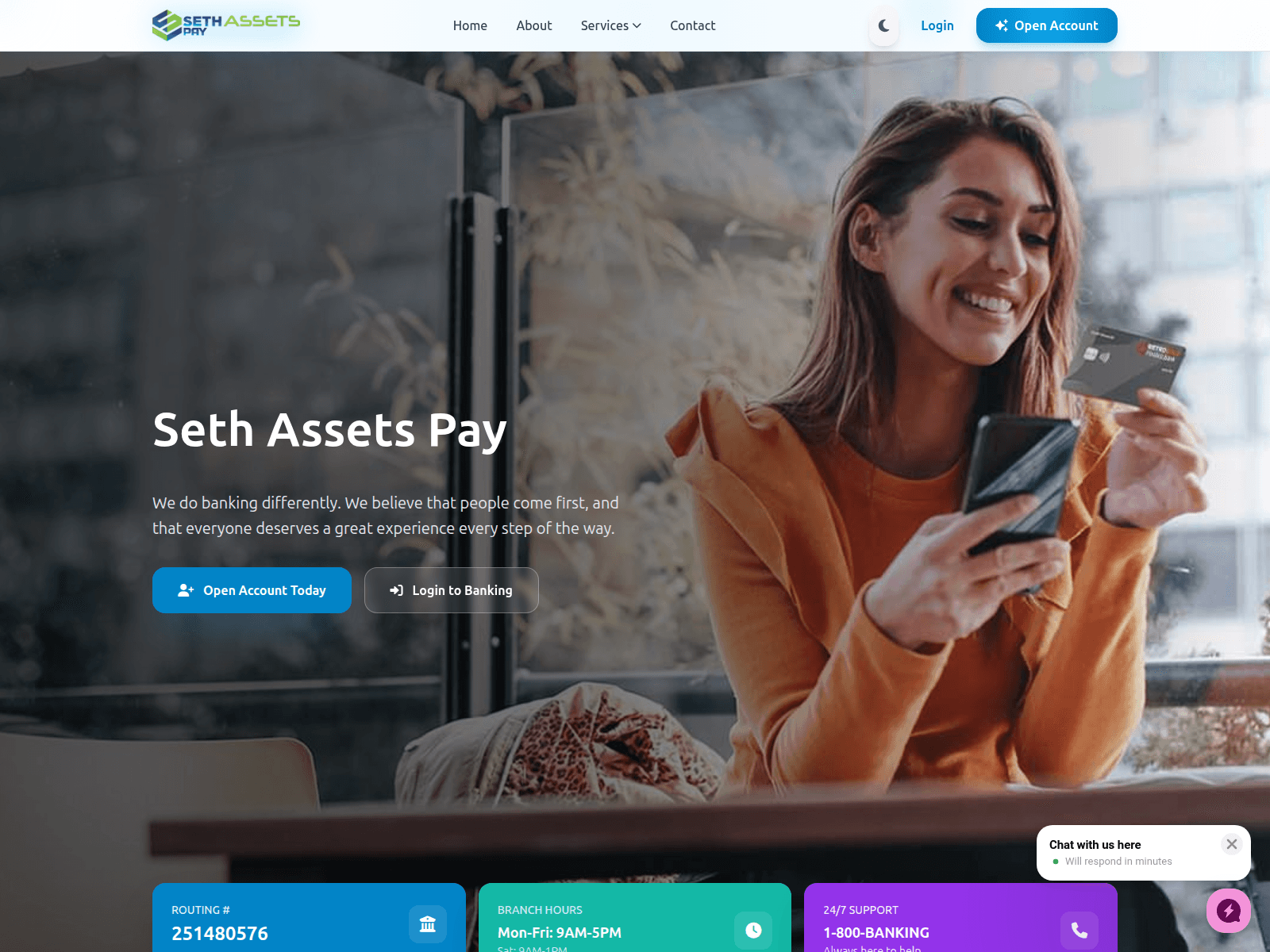 Screenshot of sethassetspay.info