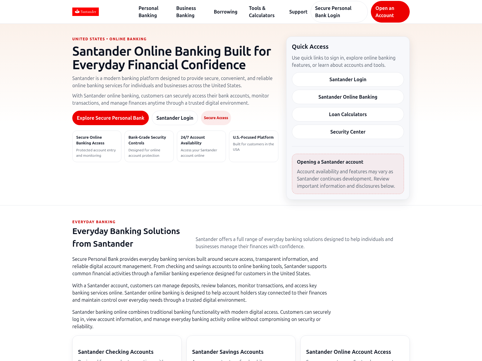 Screenshot of santanderbamk.co