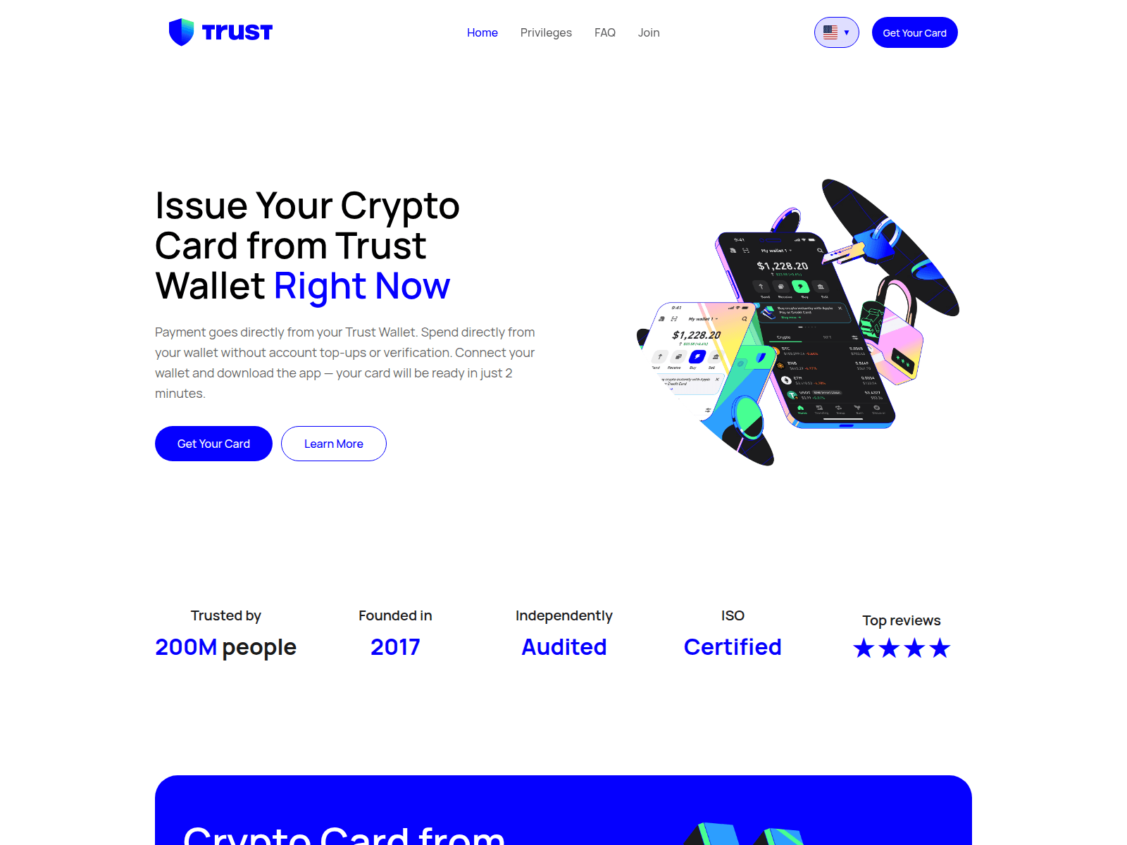 Screenshot of trustcard.click