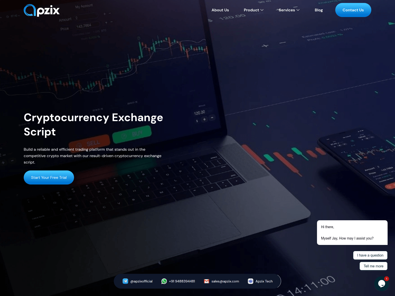 Screenshot of apzix.com