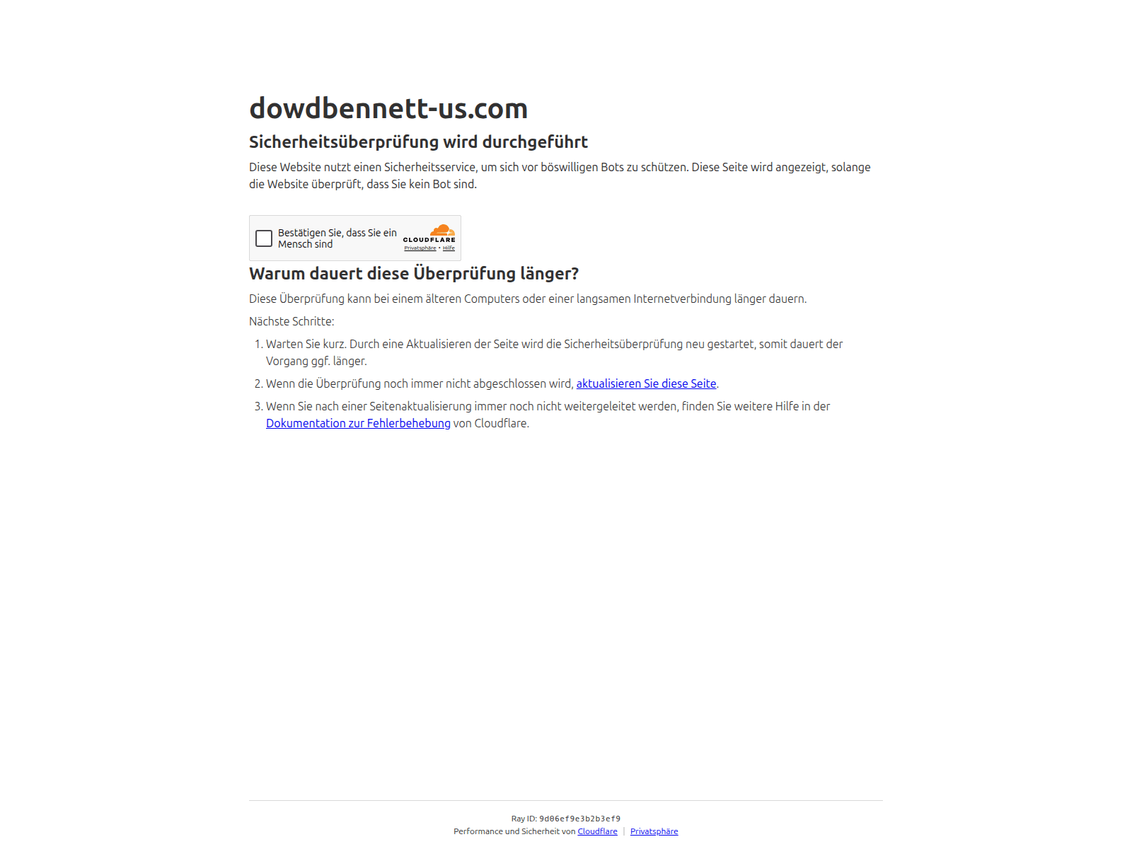 Screenshot of dowdbennett-us.com