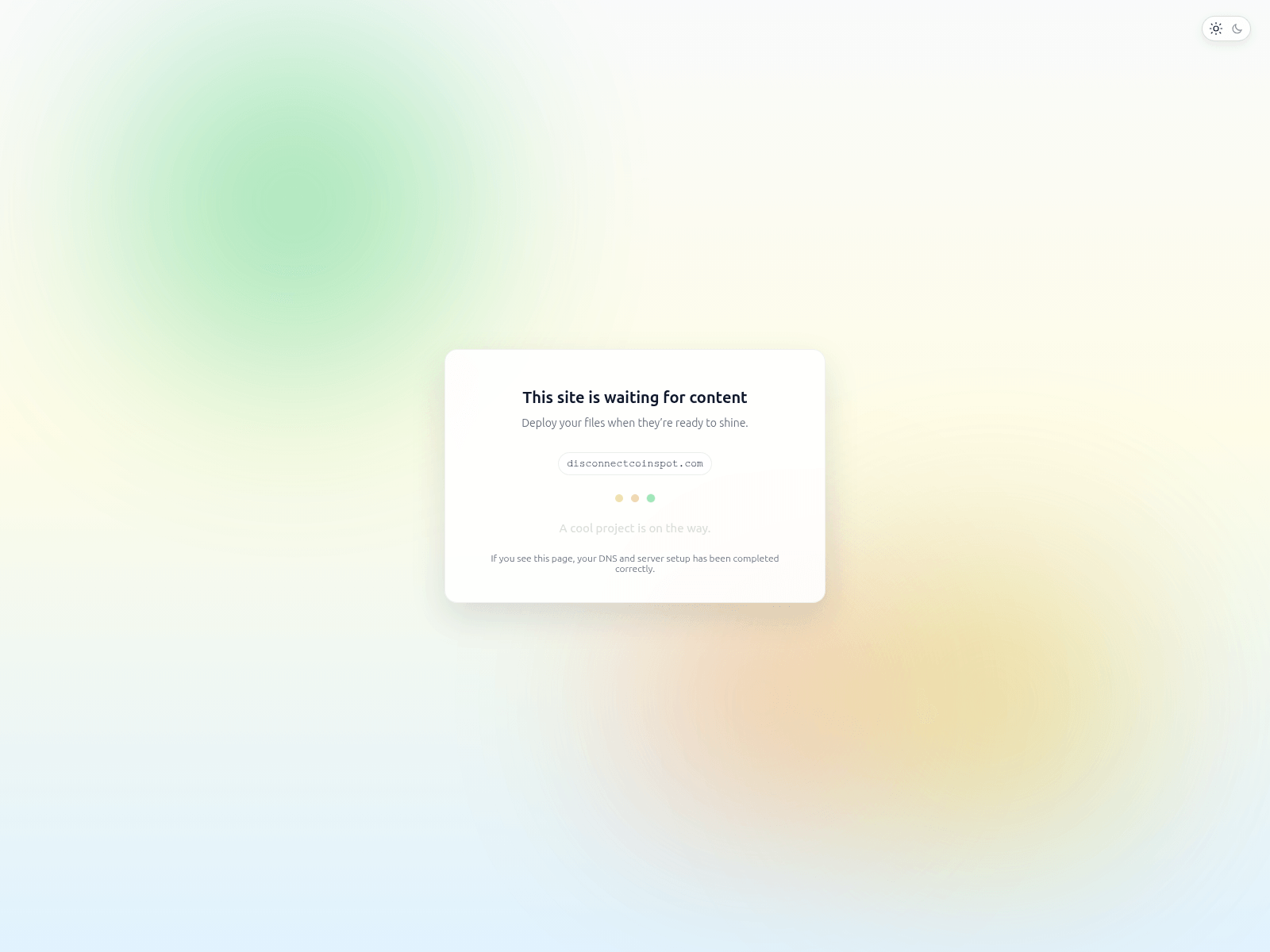 Screenshot of disconnectcoinspot.com
