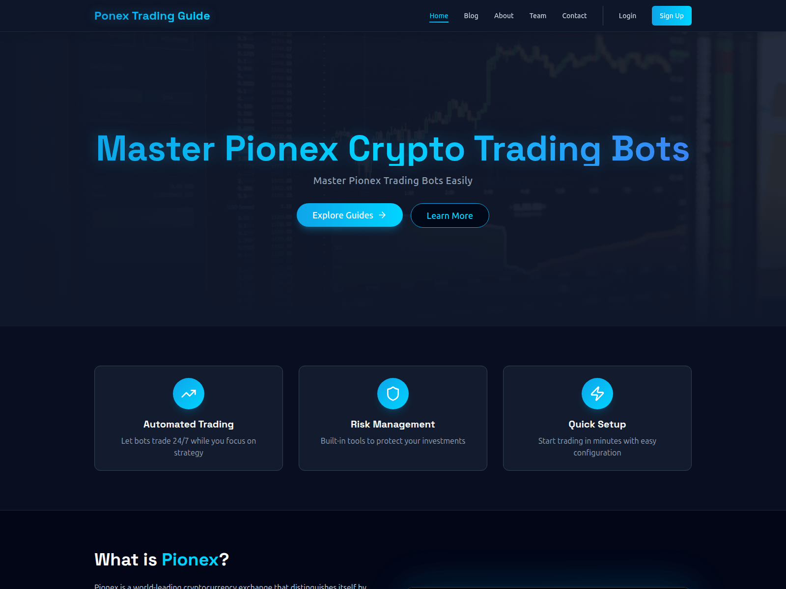 Screenshot of ponextradingguide.pro