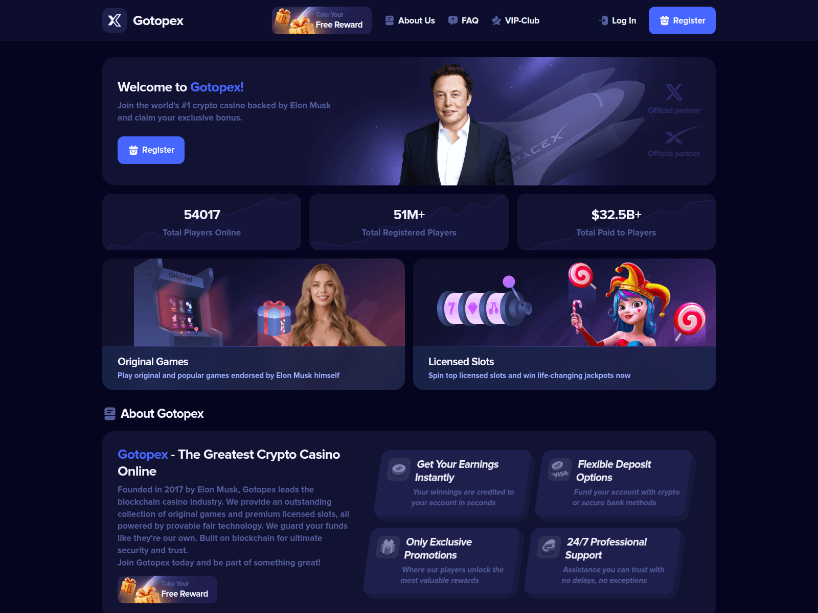 Screenshot of gotopex.com