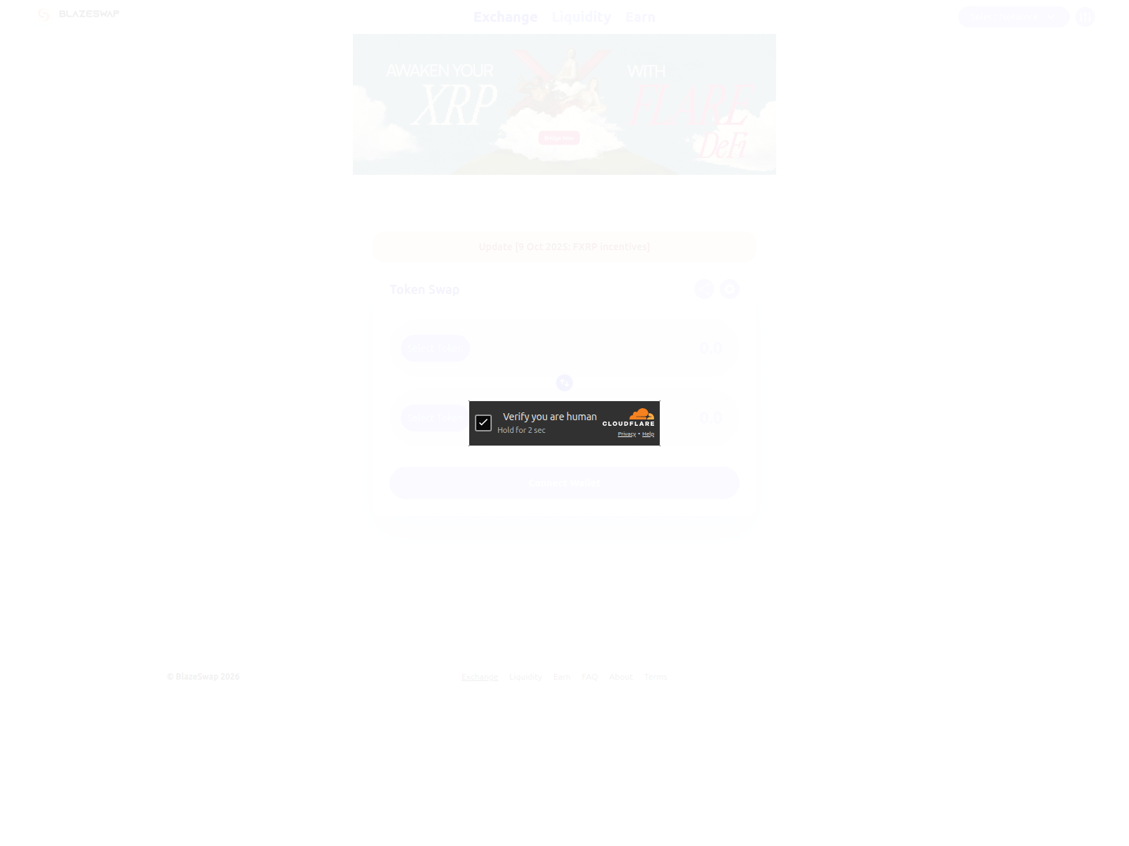 Screenshot of blazeswap.org