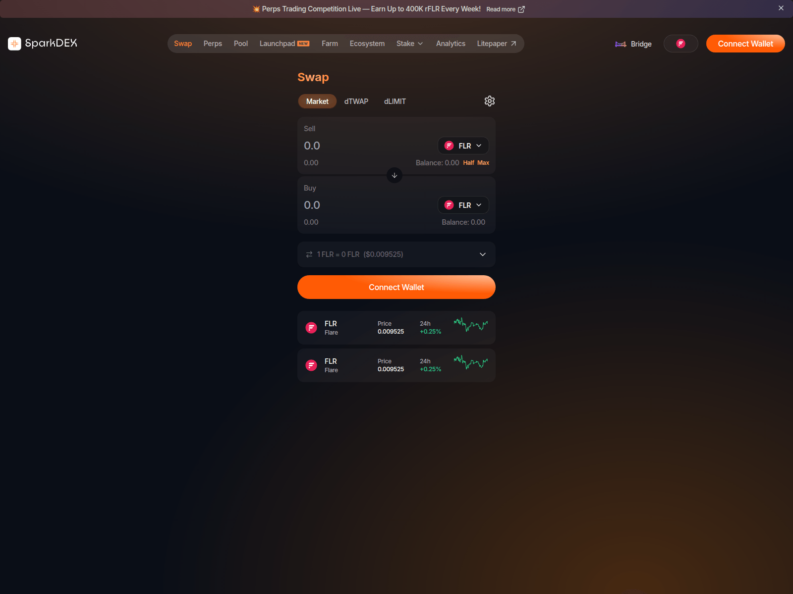 Screenshot of sparkdex-ai.org