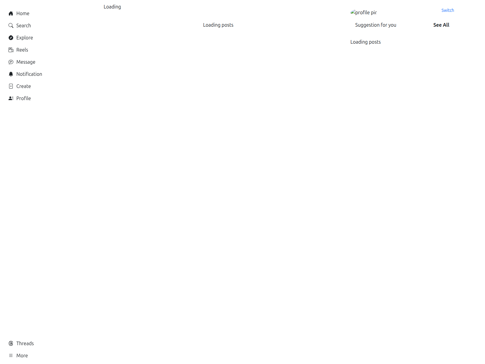 Screenshot of instagram-clone-delta-two.vercel.app