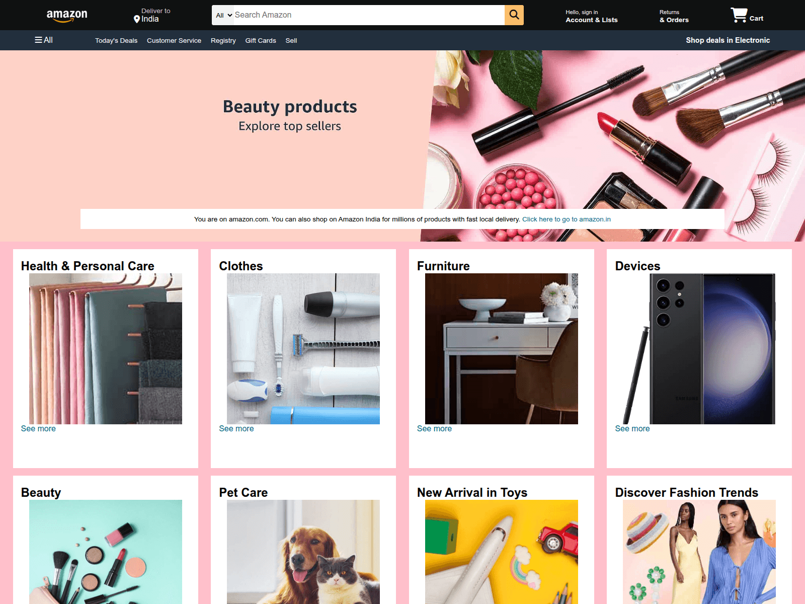 Screenshot of amazon-clone-blue-nu.vercel.app