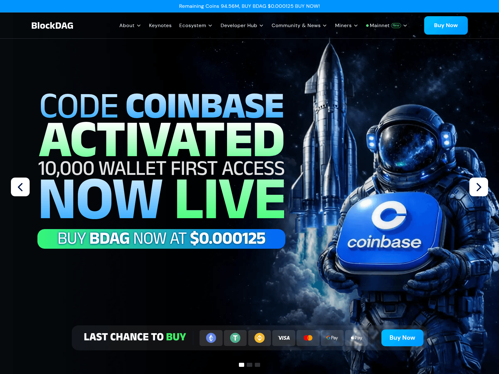 Screenshot of blockdagnetwork.io