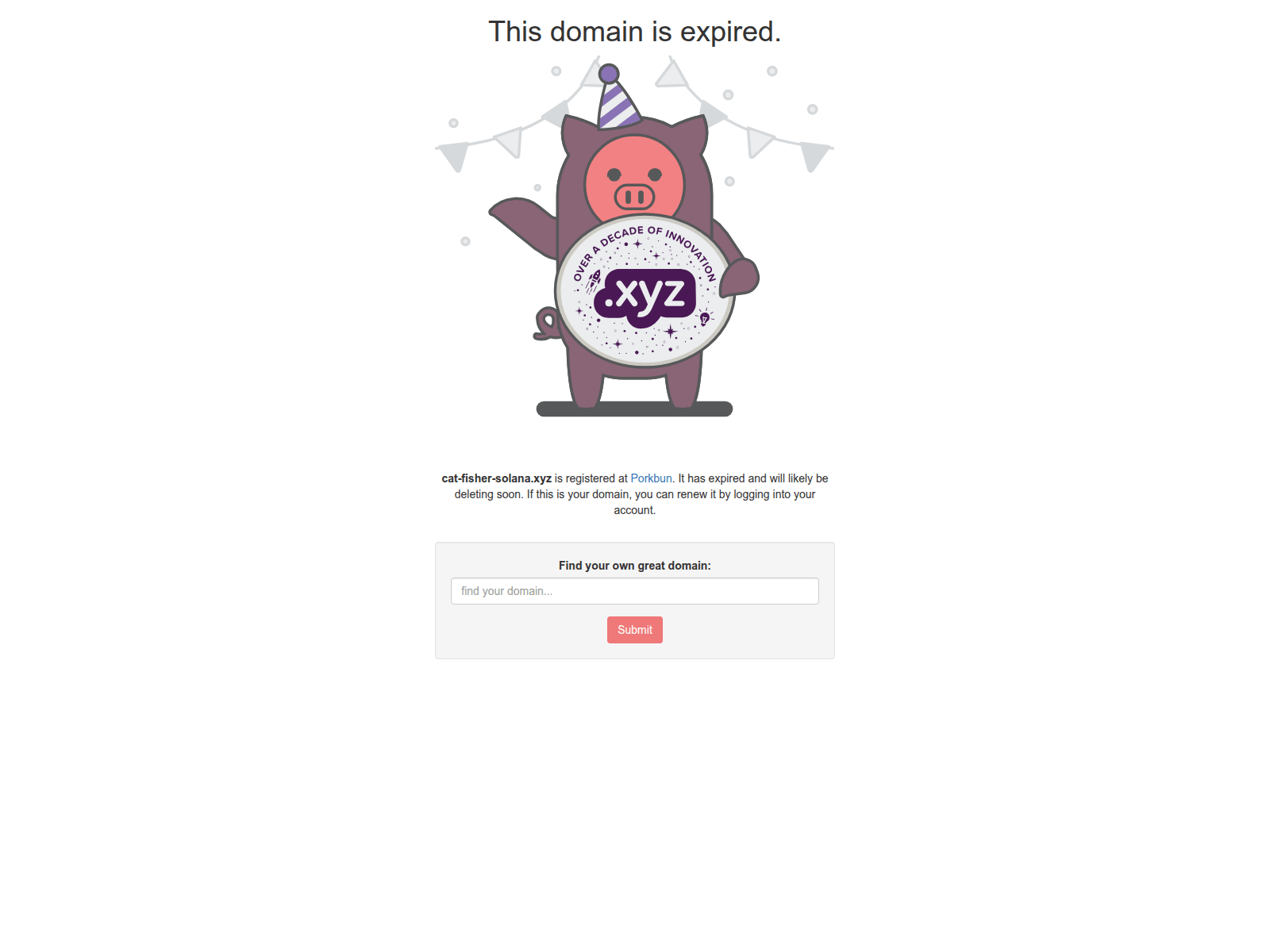 Screenshot of cat-fisher-solana.xyz